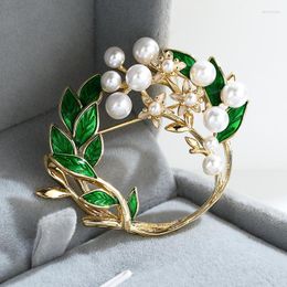 Broches Coréenne Broche Gardenia Perle Pour Les Femmes Creative Simple Femme Fleur Accessoires Pin Cadeau De Mariage