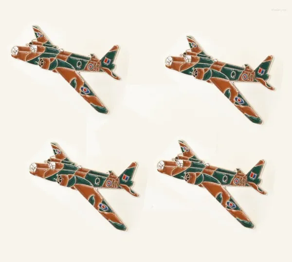 Lot de broches 5 pièces, bombardier Wellington de la seconde guerre mondiale, avion/avion, chapeau à revers, épingle à cravate, Badge pour Fans de la seconde guerre mondiale, cadeaux, bijoux 2.75X3 CM