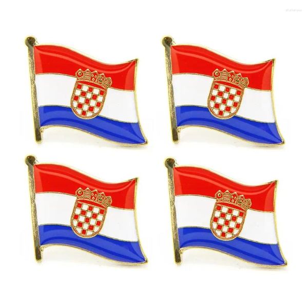 Broches Lots 5 pièces Croatie Drapeau National Pin Badge Pays Lapei