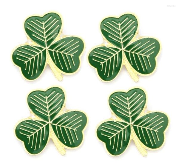 Lotes de broches, 5 uds., sombrero de solapa de trébol irlandés, insignia de alfiler para corbata, símbolo de Irlanda, regalos para fanáticos gaélicos, joyería de 1,9 X CM