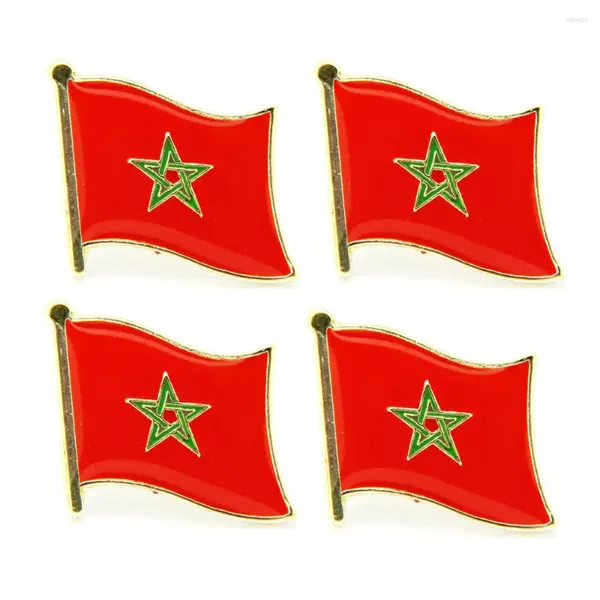 Broches Lots 5 pièces Maroc Drapeau National Pin Badge Pays Lapei