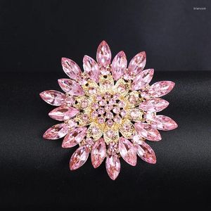 Broches de luxe élégantes, grande taille, en cristal coloré, strass, perle, accessoires pour vêtements, bijoux pour hommes et femmes, 2024