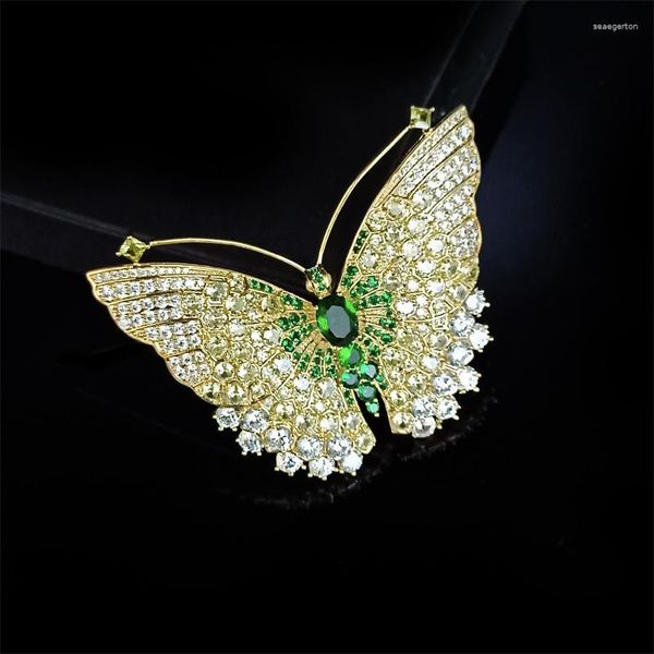 Broches luxury violet zircon papillon broche