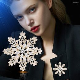 Broches Luxury Zircon Snowflake Unisex Unisexe Simple Rhinestone Cross Star Brooch broches pour femmes hommes exquitssite Badges Retro Party