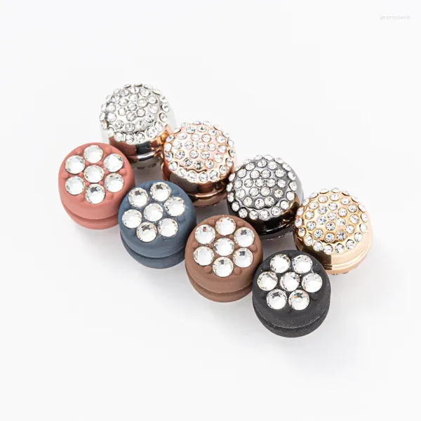 Brooches Magnet Brooch Round Magnetic Hijab Pin Luxury Luxury Femmes Musulmanes Écharpe ACCESSOIRES