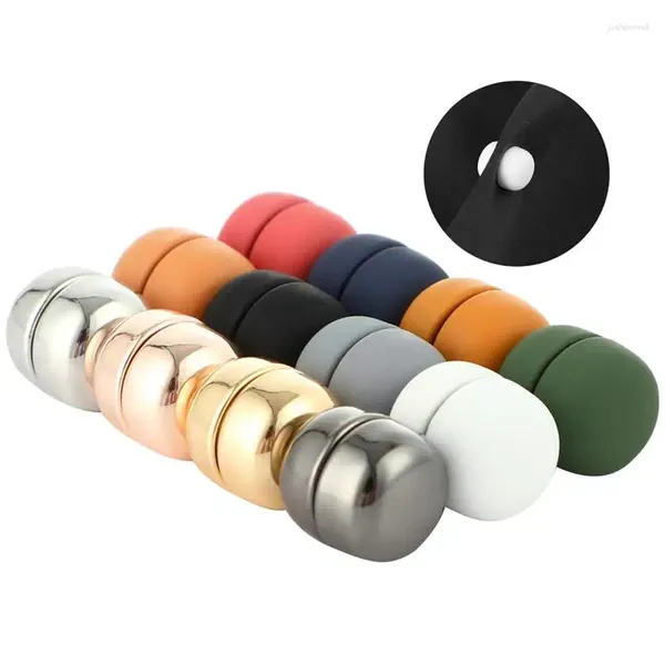 Broches Alfileres magnéticos 12 pares Hijab con fuertes colores de magnetismo Imanes redondos coloridos para ropa Cortinas Bufandas