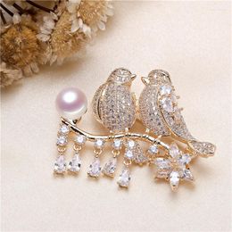 Broches meibapj 10-11 mm gros beigneux de perle naturaire de la perle de perle de mode Brooch pull de mode pour femmes