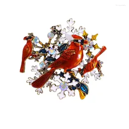 Broches bijoux de mode mitto et accessoires haut de gamme Cardinal Memories Vintage Pin de Noël Gift Brooch