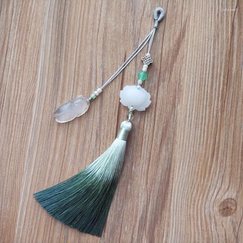 Brooches Natural Brooch Tassel Grain Cotton And Linen Robe Deserve To Act The Role Of Traditional Chinese Pressure Inner Accessories