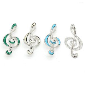 Broches Natuurlijke Schelp Muzieknootvormige Broche High-end Temperament All-Match Anti-failure Geschenken Voor Vrouwen 28x6mm