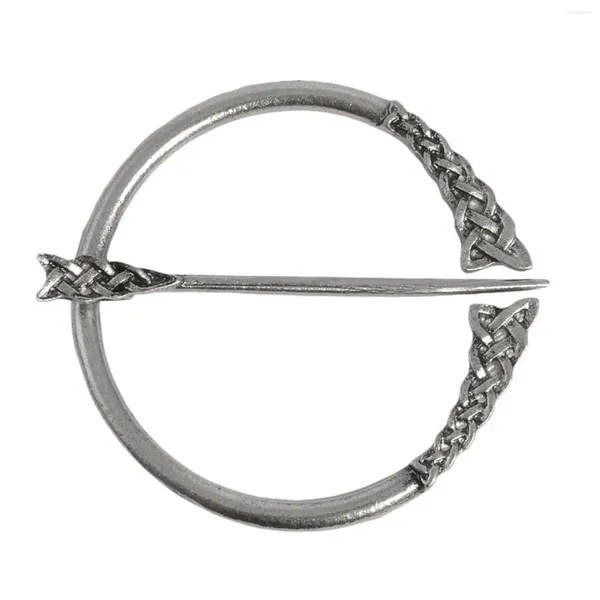 Broches Estilo nórdico Metal Simple Broche Bufanda Atmósfera Pin Accesorios para mujeres Niñas Accesorio de disfraz