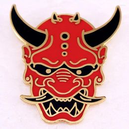 Broches Oni Masker Revers Pin Japanse Duivel Metalen Badge Broche