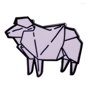 Broches Origami mouton dur émail broche Blade-Runner 2049 inspiré Badge