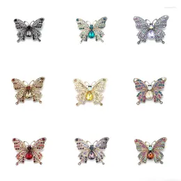 Broches pd broche stijl vlinder zirkon volledige strass hoogwaardige kleuren groothandel pin sieraden schattig