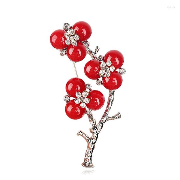 Broches perle fleur de prunier fleur pour les femmes fête de mariage bureau quotidien robe vêtements broche broches bijoux accessoires