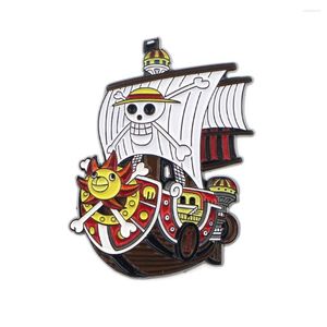 Broches PF053 Dongmanli Anime Pirate bateau émail broches Badge broche sac à dos collier revers décoration bijoux cadeaux pour amis