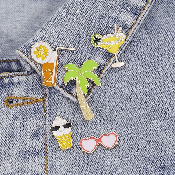 Pin de broches para mochila Crafts Decor Decor Women Kids Birthday Fashion Jewelry Allino Lindo amor Heart Tree Metal Pins