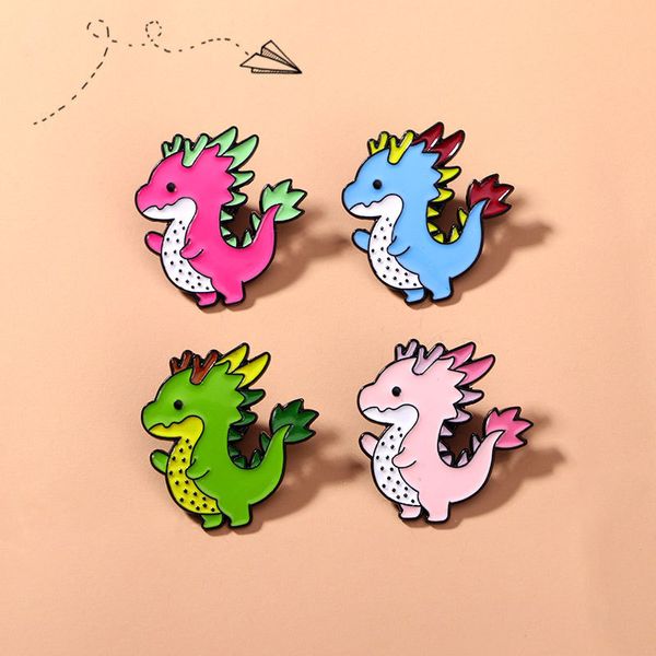 Broches Pin para mujeres para niños Mochila Crafts Decor Decor Metal Funny Dinosaur Dinosaur Dinosaur Joya al por mayor Pins de broche