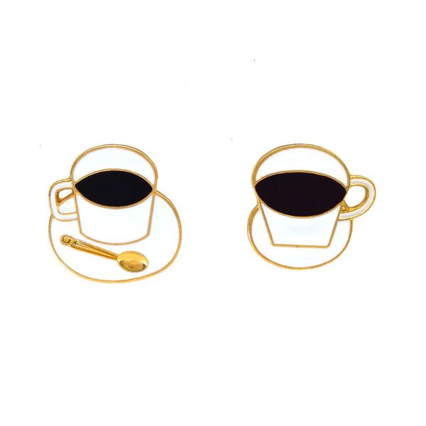 Broches Pin pour femmes hommes mode tasse à café émail artisanat Art manteau chemise bijoux métal sac décor broches et épingles à vendre
