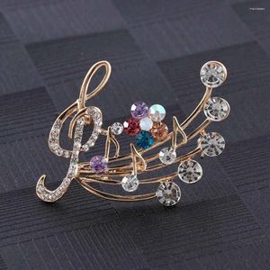Broches broche mariage strass broches robes délicate fleur Note broche musicale mode cristal