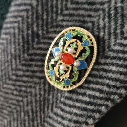 Broches pins cloisonne email druppel hanfu corsage hollow cheongsam verdienen het om de rol te handelen van glorieuze gemeenschap marc22