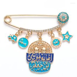 Broches broches musulman Islam prophète religieux mahomet haute qualité broche en métal Style bébé broche bijoux hommes et femmes broches Kirk22