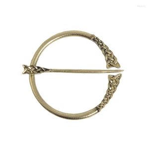 Broches Broches Vintage Alliage Bijoux Métal Émail Broche Ronde Penannular Épaule Châle Écharpe Fermoir Cape Pin Bijoux Viking BadgePins Kir