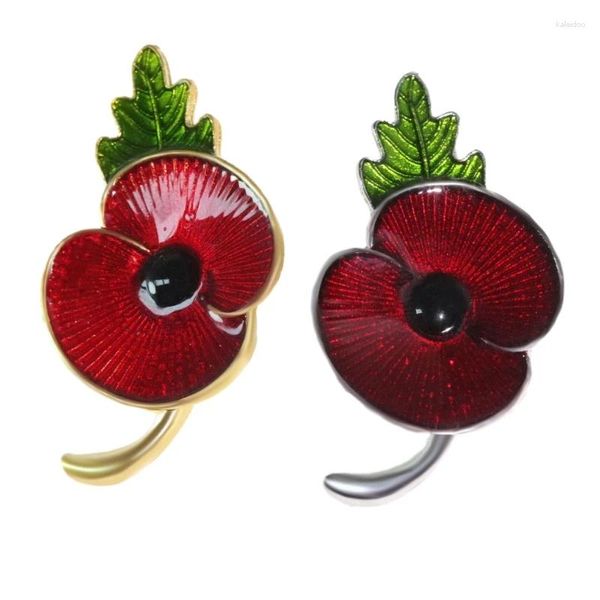 Broches Poppys tige revers épingle