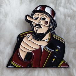 Broches primus les claypool kikker brigade masker email pin rapel broche broche badge badge sieraden cadeau voor kinderen vrienden