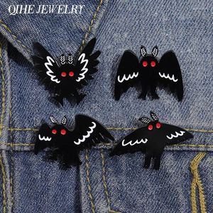 Broches Punk Halloween Mothman Email Émail Broche Badges Animaux Bijoux de papillon