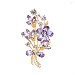 Brooches Ornement de ramines violet Brooch Ladies Party Office Casual Pin Gift