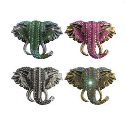 Broches rétro éléphant broche épingle brillante ramification animal forme corsage bijoux cadeaux accessoires