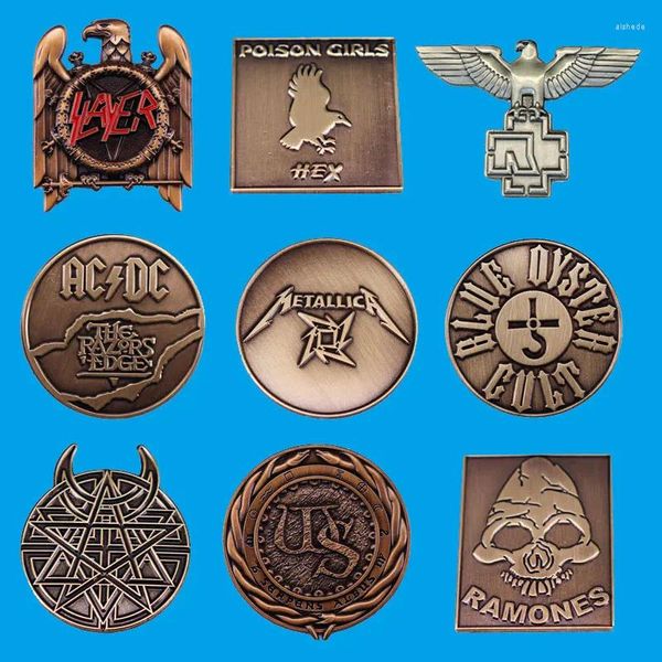 Brooches Retro Rock Rock Band Emel Pin Classic Punk Music Badge Fashion Brooch Fan Collection Médaille Envoyer des amis bijoux Cadeau