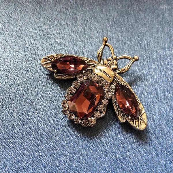 Brooches Rhingestone Broch Broch Broch pour femmes hommes Fashion Crystal Vintage Insectes Accessoires Bijoux Corsage Hat Sac Suit