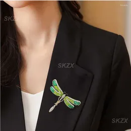 Broches Rhinestone Hummingbird de alta calidad Pin de animales de moda para mujeres Fiesta Corea Moda Hermosa