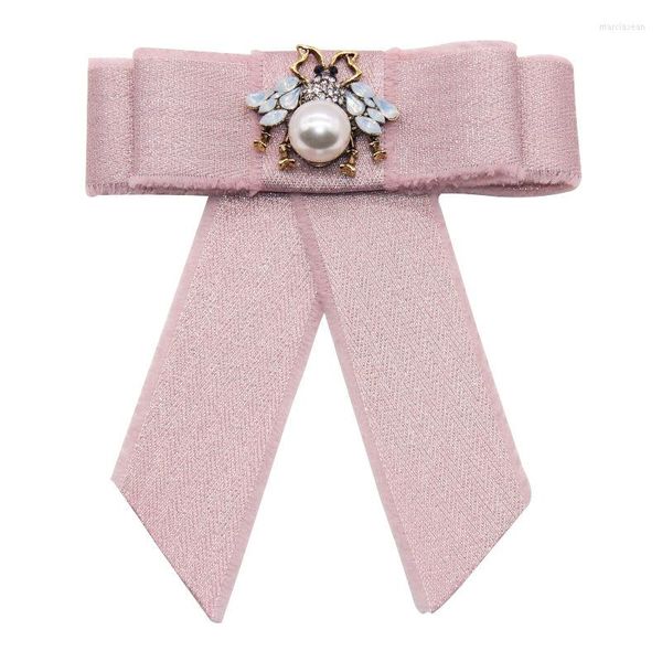 Broches Ruban Bowknot Arcs Broche Cristal Abeille Cravat Noeud Papillon Cravates Pins Et Mode Collier Pin Cadeaux Pour Femmes Accessoires