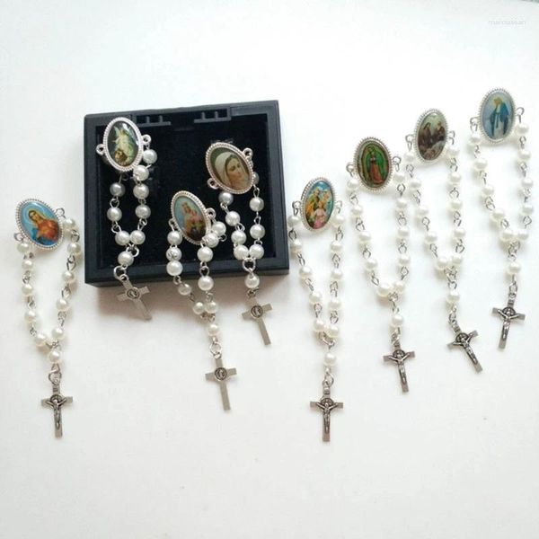 Broches Rosario Broche Pin Bautismo Accesorio Religioso Para La Iglesia Regalos De Solapa Mujeres Católicas Niña