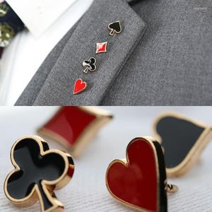 Broches Ensemble De 4pcs Nouveauté Poker Sur Le Thème Épinglette Pour Femmes Hommes Costume Robe Décoration Broche Badge Col Pins