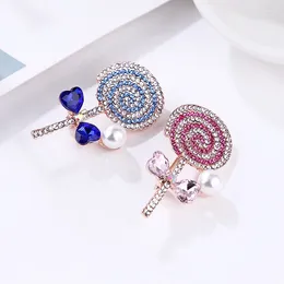 Broches set Rhinestones Lollipop broche banket jas revers pin dames parel sieraden accessoires geschenken