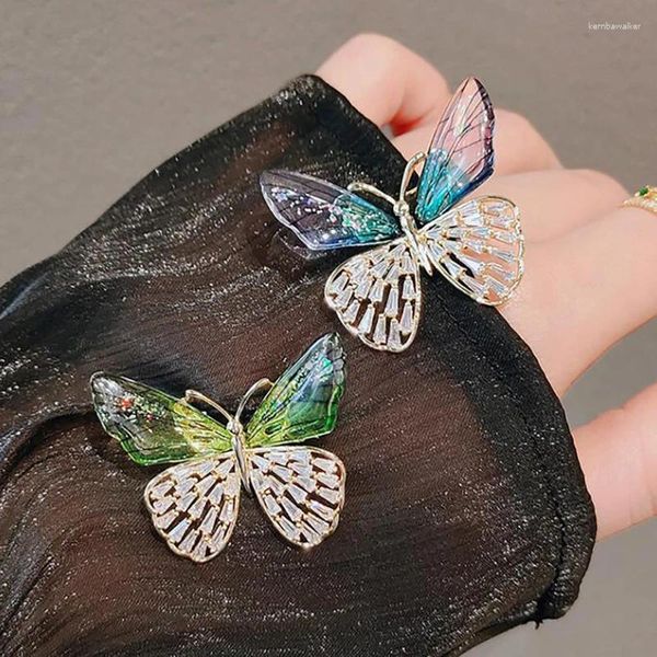 Broches simples papillon broche de haute féminité de haute féminité conception de conception 2024 costume corsage en gros