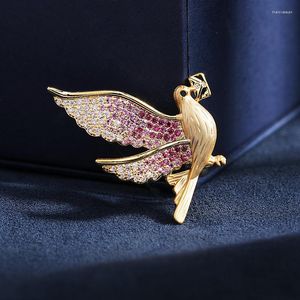 Broches petit oiseau mignon Broche broche pour femmes hommes mode costume chemise bijoux conception personnalisée Pigeon Broche cadeau de noël