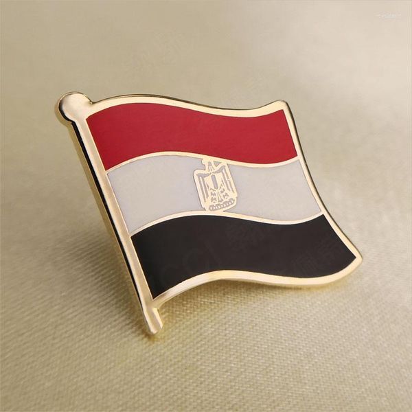 Broches esmaltados macios alfinetes de lapela com bandeira do Egito