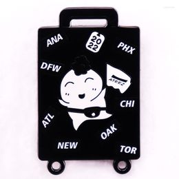 Broches sud-coréennes, Badge de groupe de garçons, valise Kawaii, broche en émail, bijoux sac à dos, décoration cadeau pour Fans