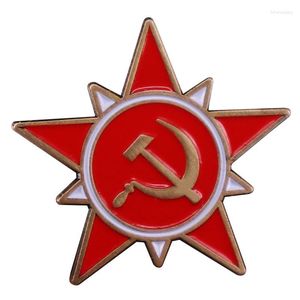 Broches Sovjet-Unie Vlag Hamer En Sikkel Emaille Pin Communistische Badge Rode Ster Broche