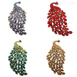 Broches scintillantes paon femmes hommes beuty oiseau Brooch broche fête offer des bijoux de mode bijoux accessoires