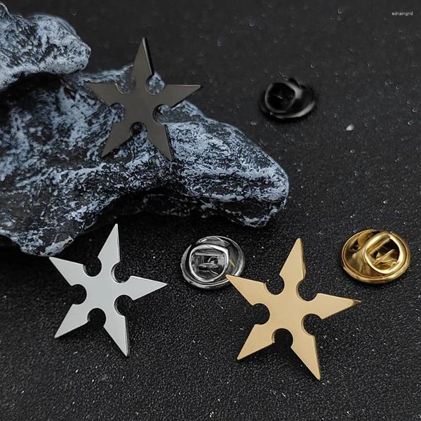 Brooches Star Brooch Badge pour hommes et femmes Blouses à cinq étoiles en métal pointues étoiles de chemise cols accessoires