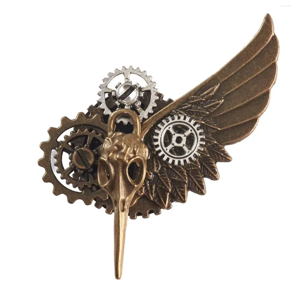 Broches Steampunk broche broche Costume de fête décoratif bijoux à la mode Badge créatif pour smoking écharpe chapeau vêtements cadeau d'anniversaire