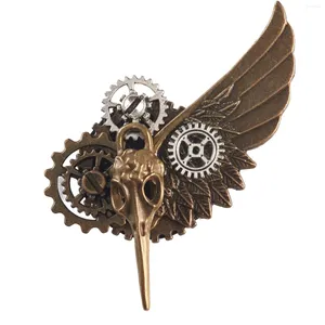 Broches Steampunk Gear broche Halloween Costume bijoux à la mode gothique créatif Badge pour smoking cravate robe chemisier chemises