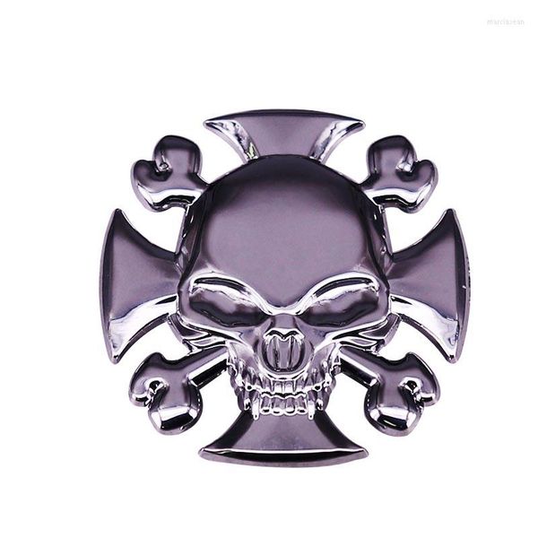 Broches Steampunk Iron Cross Skull Enamelo Pin Totenkopf Shield Broche Metal Insignia Rocker Joyer￭a