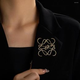 Broches stijlvol en veelzijdig ontwerp corsage high-end atmosfeer niche pin knop pak jas accessoires aa
